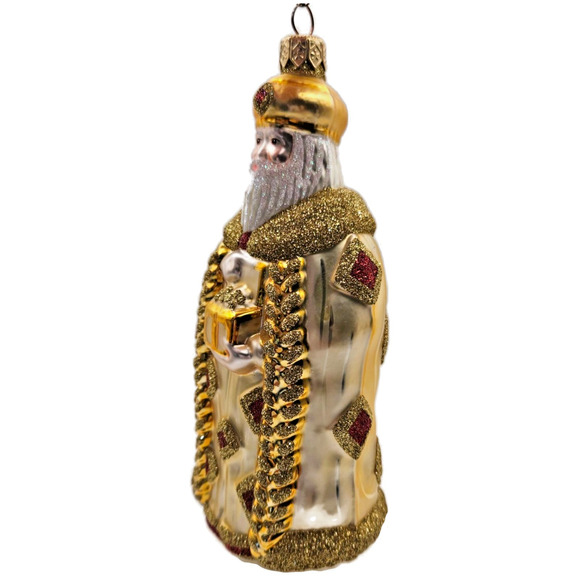 Patricia Breen Bijoux Santa Claus Red Squares Christmas Tree Holiday Ornament - Picture 6 of 10